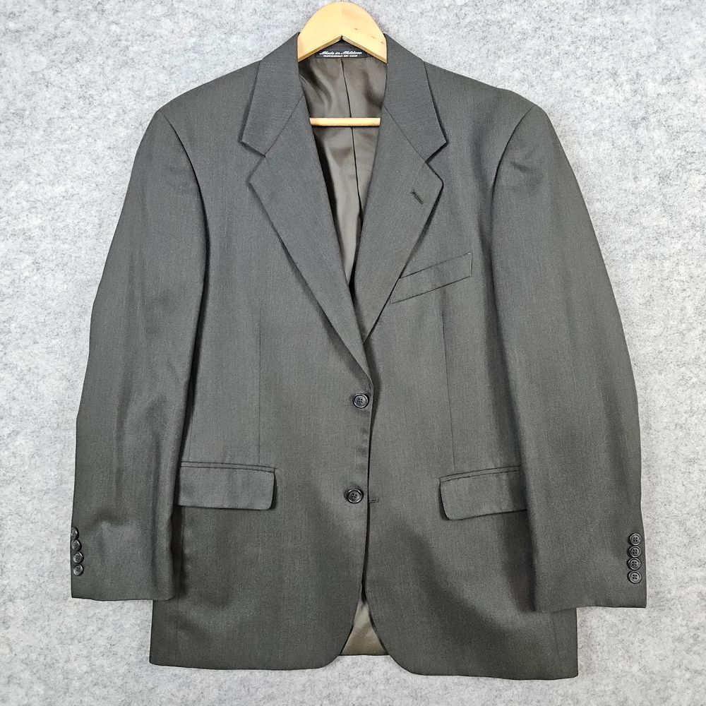 Kilburne & Finch S&K Men's Blazer Size 38R Dark‎ Brown Polyester Wool Blend SNAG